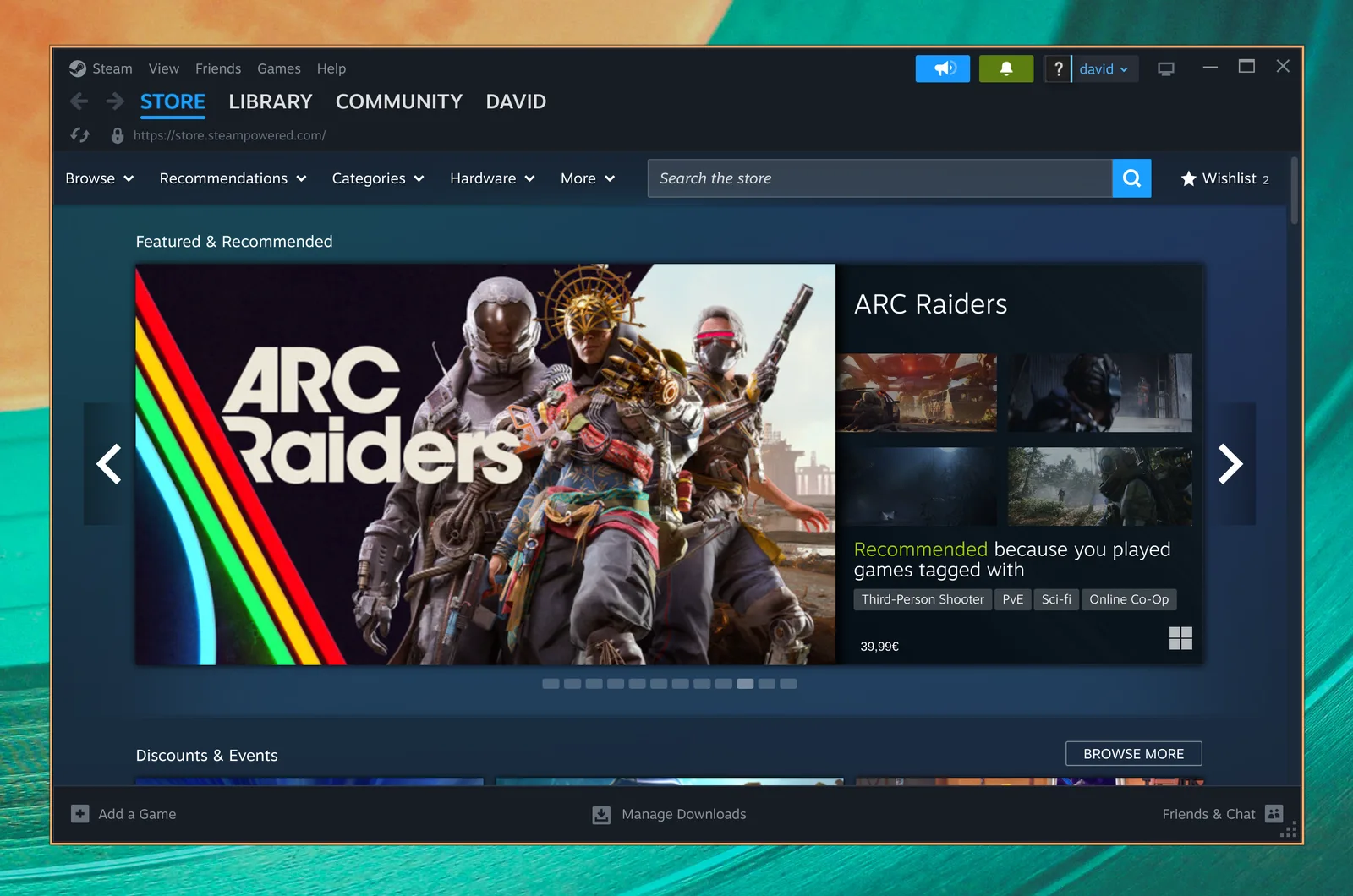 Steam sýnir leikjaverslun sína á Omarchy