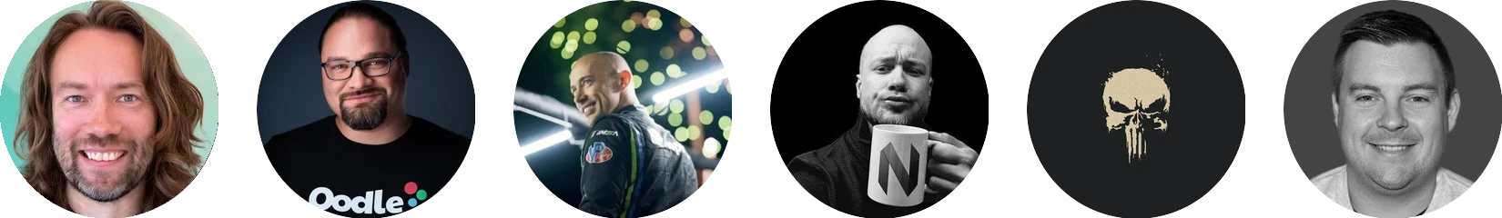DHH, Ryan Hughes, Tobi Lütke, Bjarne Øverli, HANCORE og Spencer Bull